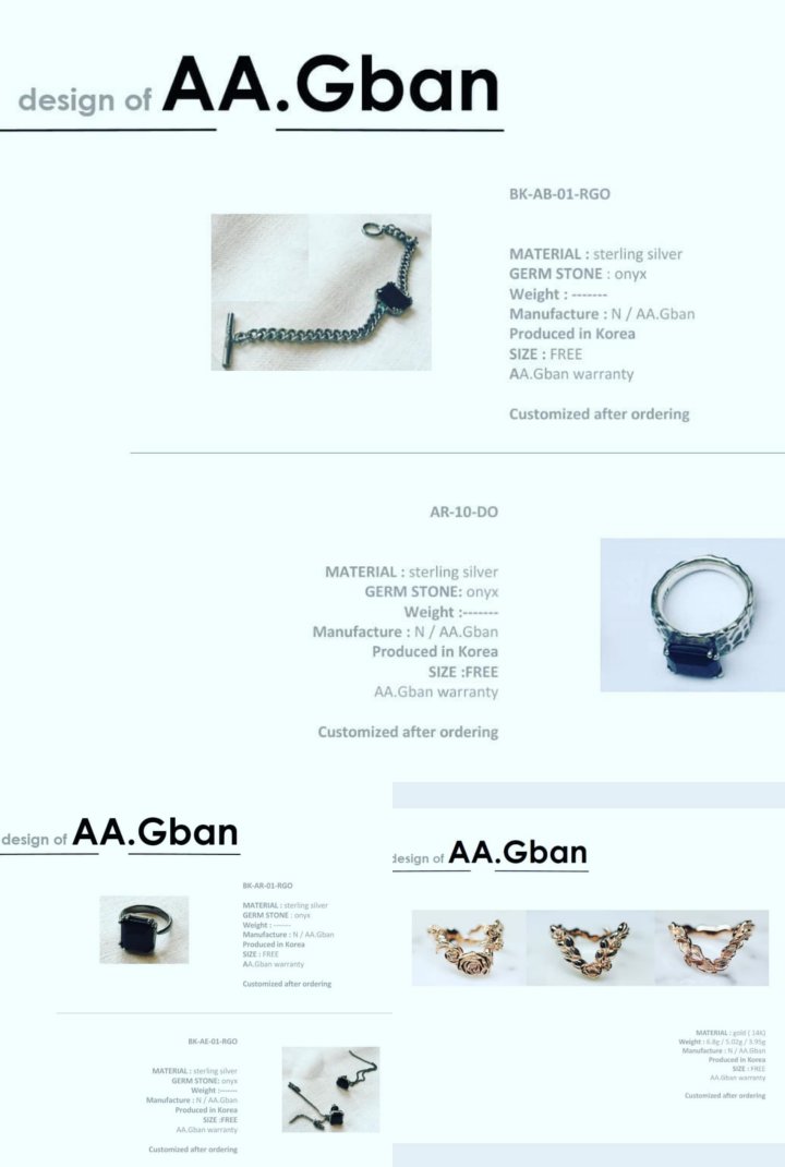 Perhiasan Rancangan Ahn Jae Hyun