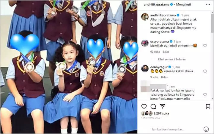 Andhika Pratama Bersyukur Sang Putri Kecil Bisa Ikutan Lomba Matematika di Singapura