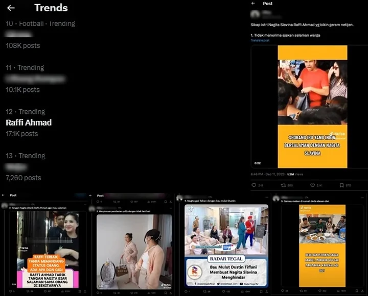 Raffi Ahmad Trending kala Aib Nagita Slavina DIkuliti Netizen