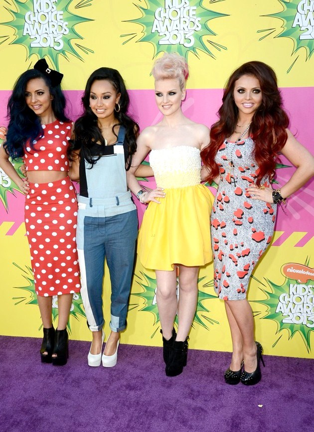 Gambar Foto Little Mix di Orange Carpet Kids Choice Awards 2013