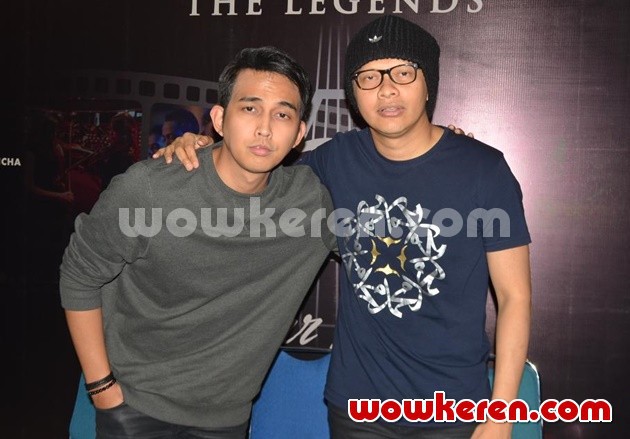 Gambar Foto Naga Lyla dan Armand Maulana Gigi di Konferensi Pers Konser 'The Legends 5: Layar Emas Indonesia'
