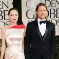 Angelina Jolie dan Brad Pitt di Red Carpet Golden Globes 2012