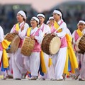 Aksi Pemain Drum Tradisional Korea di Opening Ceremony Asian Games Incheon 2014