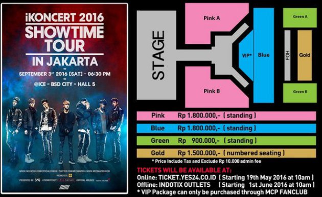 Siap-Siap, Ini Harga Tiket Konser IKON Di Jakarta