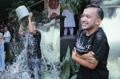 Ruben Onsu Takut Meriang di 'Ice Bucket Challenge'