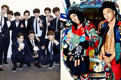 EXO, Big Bang dan Beast Boyband Teratas di Gaon Chart 2014