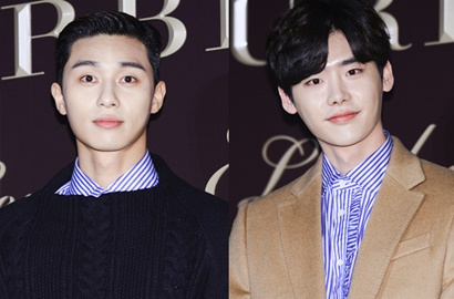 Kemeja Kembaran di Satu Acara, Lebih Kece Park Seo Joon atau Lee Jong Suk?