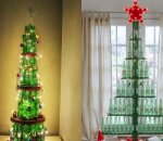 Pohon Natal dari Botol Bekas