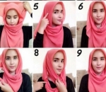 Tutorial Hijab Segiempat yang Mudah