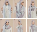 Tutorial dengan Hijab Bermotif