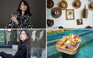 Park Shin Hye Pilih Unggah Momen Vintage, Intip 10  Gaya Aktris Korea Saat Melancong Ke Bali