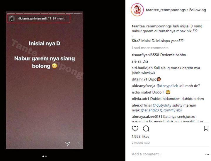 Terungkap, Ternyata Ini Sosok yang Menabur Garam di Rumah Nikita Mirzani