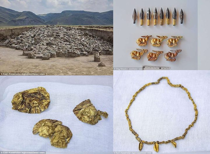 3000 Perhiasan Emas Berusia 2800 Tahun Ditemukan di \'Kuburan\' Milik Suku Saka