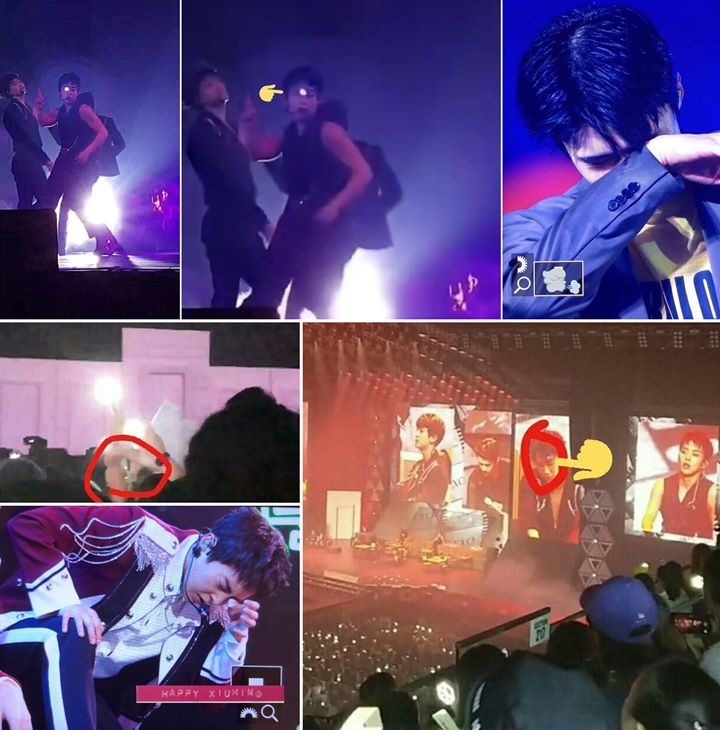 EXO Diserang Cahaya Laser Penonton Saat Perform di Konser, Fans Meradang