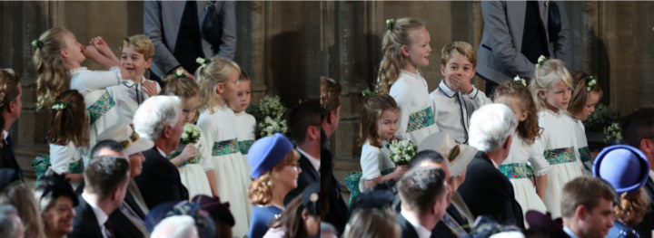 Pangeran George Ketahuan Bercanda Saat di Royal Wedding