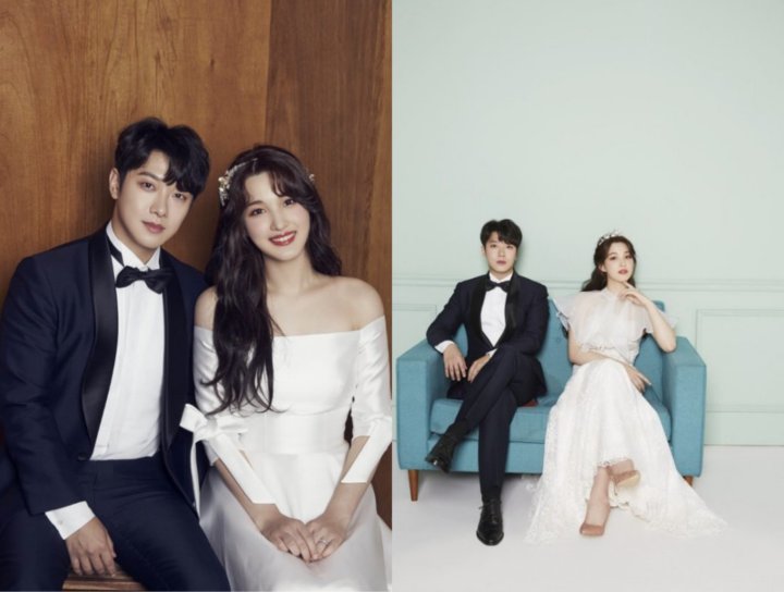 Gelar Resepsi Setelah Punya Anak, Intip Foto Pernikahan Choi Minhwan dan Yulhee
