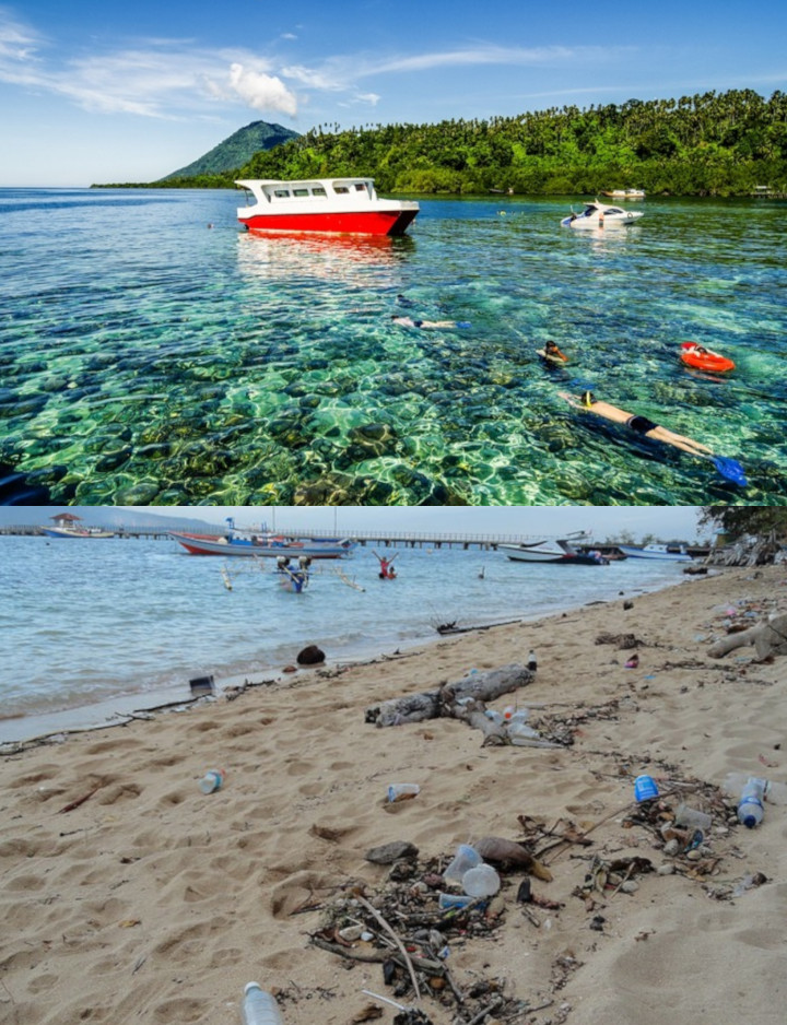 Taman Laut Nasional Bunaken Terancam Rusak Karena Banyaknya Sampah