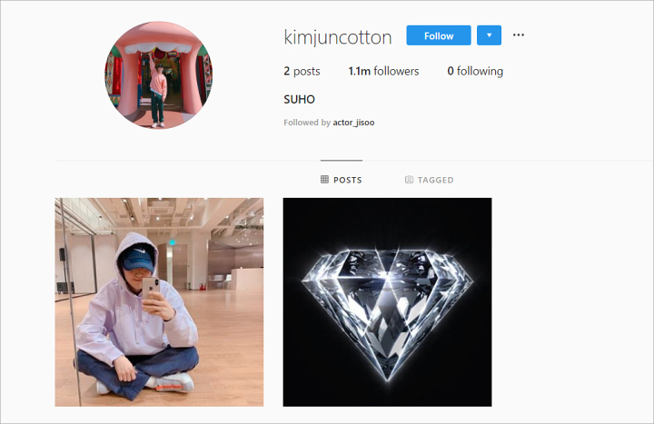 Akun Instagram Suho EXO Tembus 1 Juta Followers