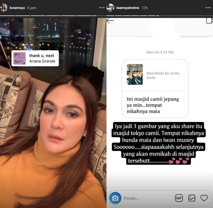 Syahrini dan Reino Digoda Akan Nikah di Masjid Tokyo Seperti MaiaIrwan, Reaksi Luna Maya Menohok