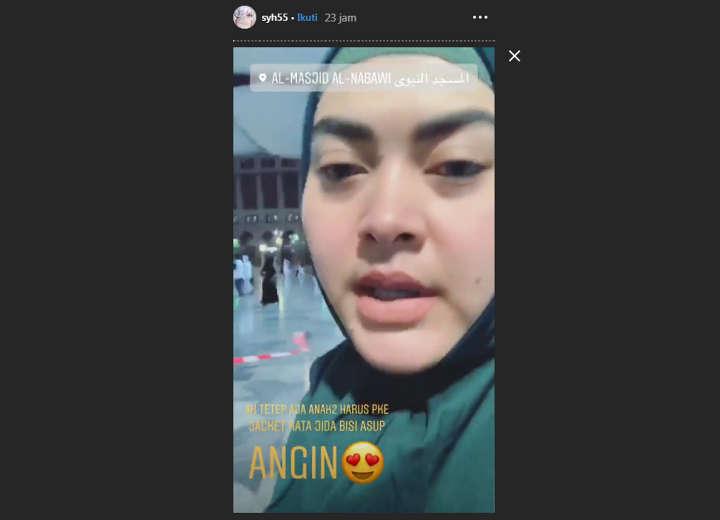 Dinyinyiri Netter Karena Sering Unggah Instagram Story Saat Umrah, Adik Syahrini Angkat Bicara