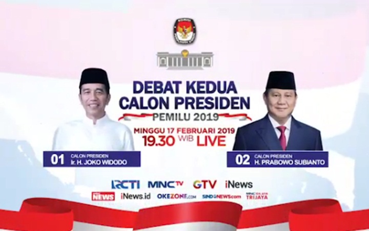 Saling Sapa di Debat Capres 2, Jokowi Sebut Prabowo 'Sahabat' Disambut Sorakan Penonton