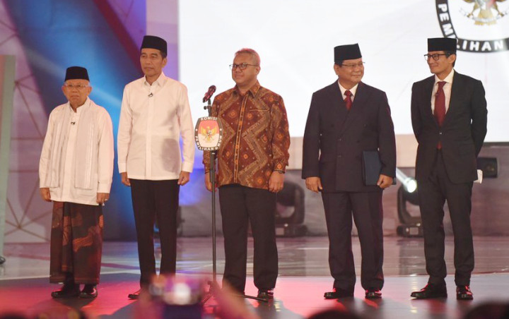 Ma'ruf Amin Dukung Langsung Jokowi Saat Debat, Prabowo Justru Minta Sandiaga Tak Datang