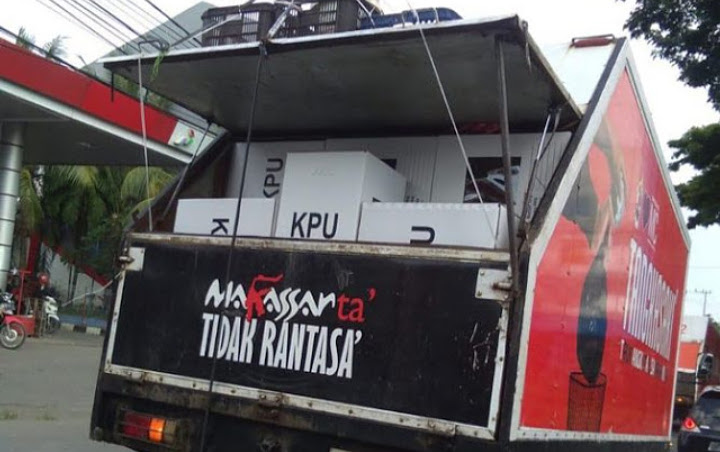 Heboh Mobil Sampah Angkut Kotak Suara, Begini Penjelasan KPU Makassar
