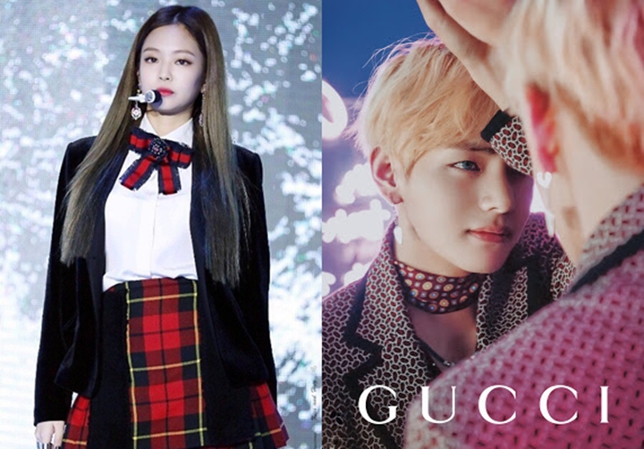 V BTS dan Jennie Black Pink Dikaitkan dengan Gucci