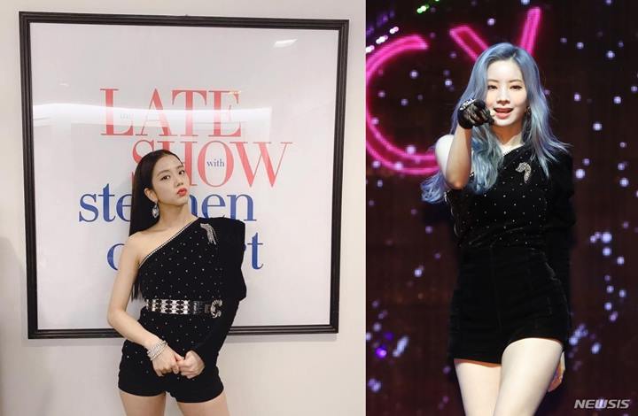 Jisoo Black Pink dan Dahyun Twice Pakai Baju Kembaran, Netter Pilih Siapa yang Lebih Keren