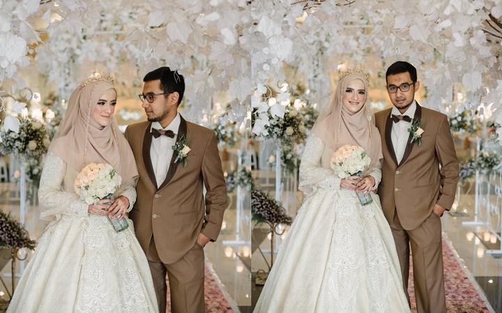 Tatanan Hijab Sederhana di Hari Penikahan