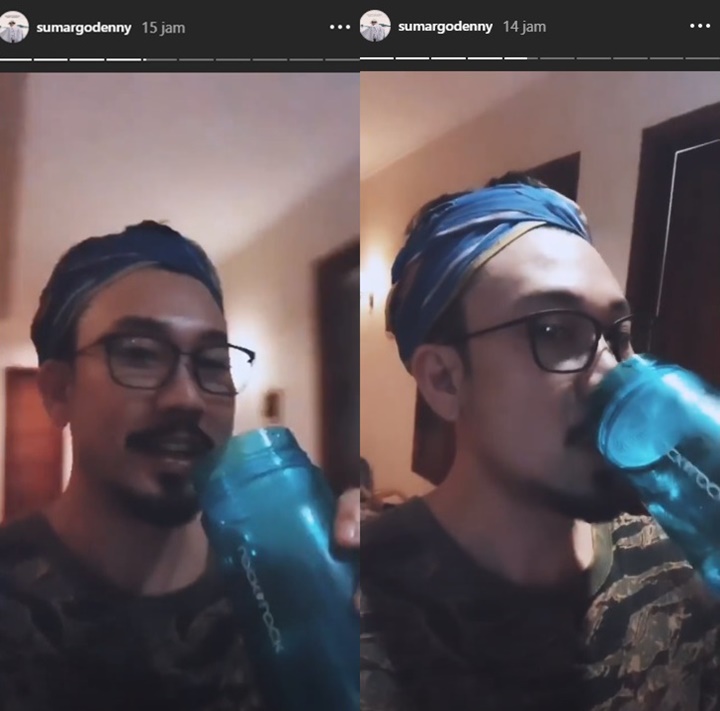 Denny Sumargo Berbuka Puasa Dengan Sebotol Air Minum