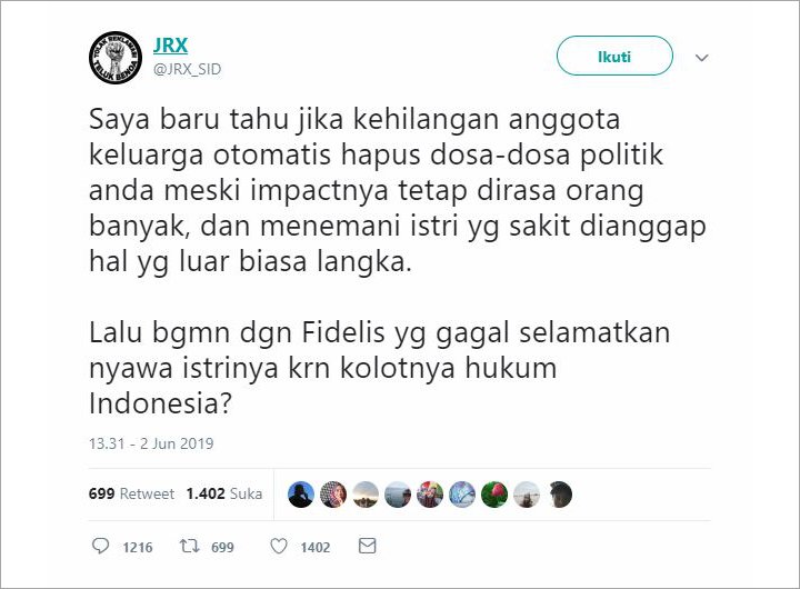 Jerinx SID Tuai Pro Kontra Usai Komentar Begini Soal Duka SBY Ditinggal Ani Yudhoyono