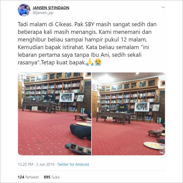 Ini Curahan Menyayat Hati SBY Bakal Lewati Lebaran Pertama 