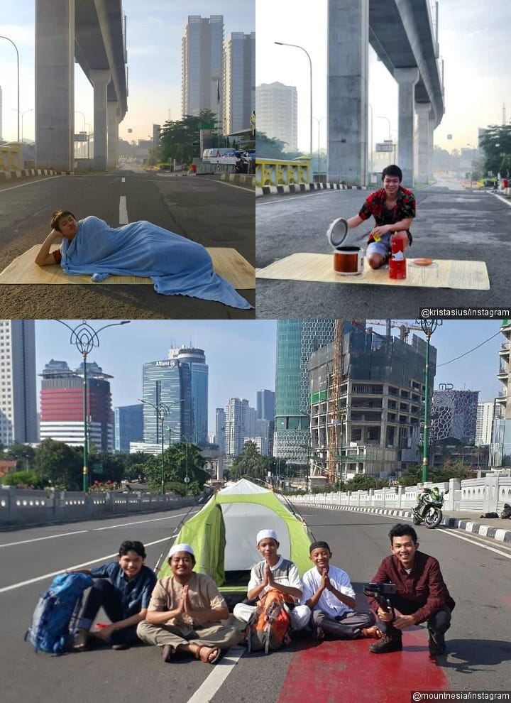 Aksi Kocak Warga Jakarta