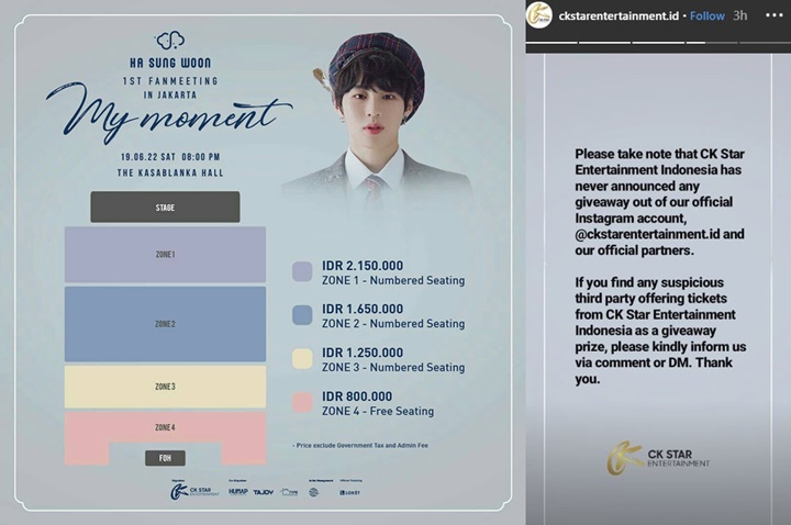 Ha Sungwoon Gelar Fanmeeting Jakarta \'My Moment\', Promotor Peringati Fans Soal Segala Jenis Penipuan