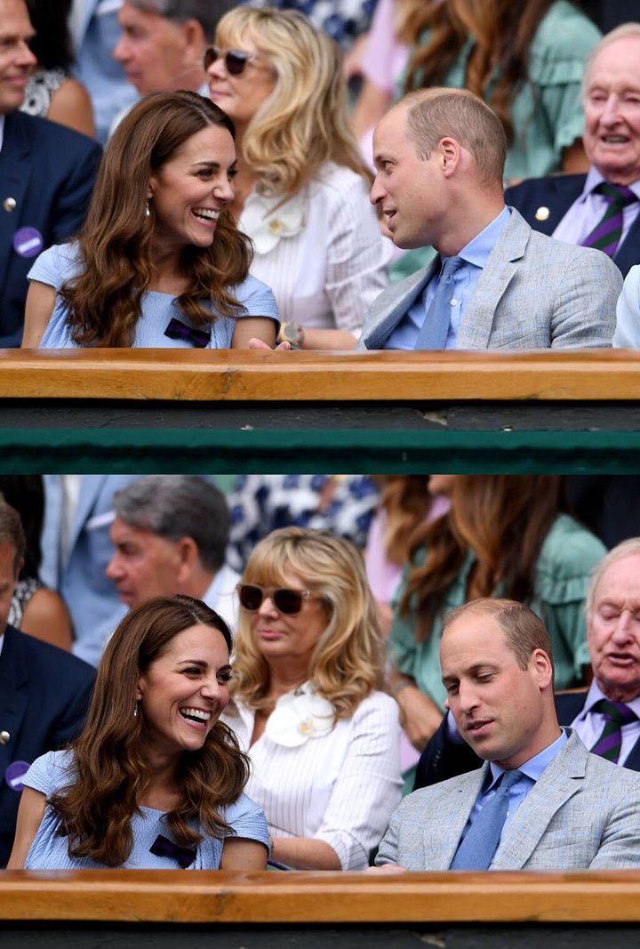 Momen Langka Kate Middleton dan Pangeran William Pamer Kemesraan di Final Wimbledon 2019