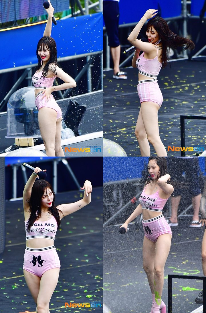 Kostum HyunA yang Transparan dan Tonjolkan Bagian Intim di Water Bomb Festival Tuai Hujatan