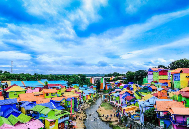 Kampung Jodipan Malang Salah Satu Kampung Pelangi Yang Paling Populer