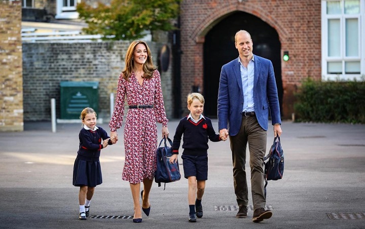 Imutnya Pangeran George dan Putri Charlotte di Hari Pertama Sekolah, Bak Sibling Goals