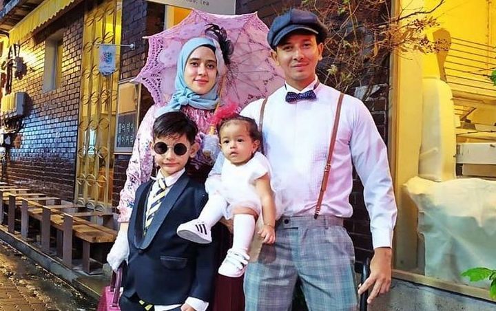Putri Fairuz A. Rafiq dan Sonny Septian Pakai Hanbok Korea Bikin Gemas 