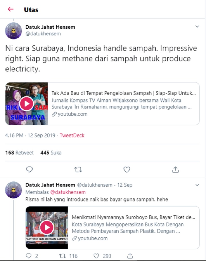 Viral Warganet Malaysia Puji Walkot Surabaya Risma, Sebut Pantas Jadi Presiden