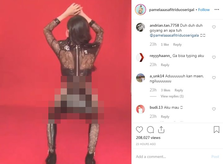 Goyang Hot Pamela Safitri yang bikin gerah gan !
