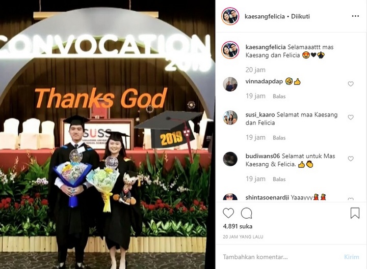 Kaesang Pangarep Akhirnya Wisuda Bareng Pacar Cantik Malah Ditagih Undangan Nikah