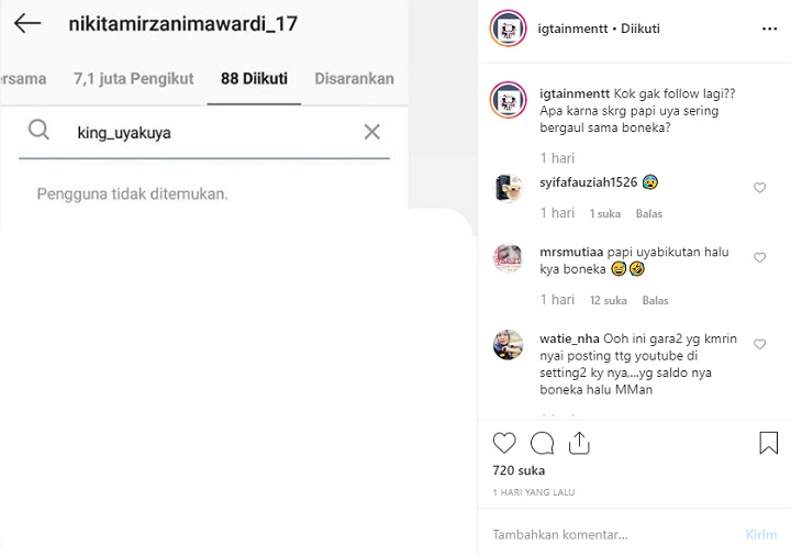 Uya Kuya Soal Instagram Diblokir Nikita Mirzani