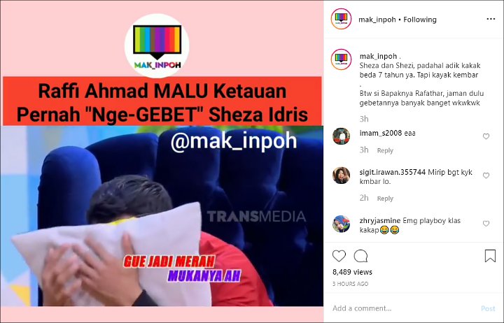 Raffi Ahmad Malu Ketahuan Pernah Dekati Sheza Idris, Ngaku Masih Simpan Hasil Photo Box