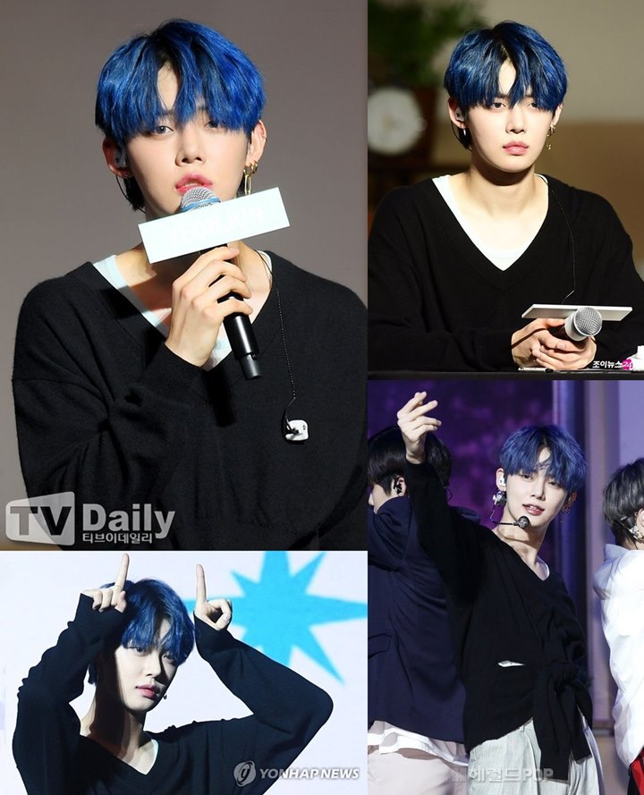 Visual Yeonjun TXT dengan Rambut Biru Kejutkan Netizen