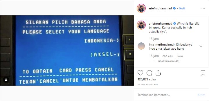 Cara Arief Muhammad \'Poconggg\' Sindir Artis yang Pamer Saldo ATM Sukses Bikin Ngakak