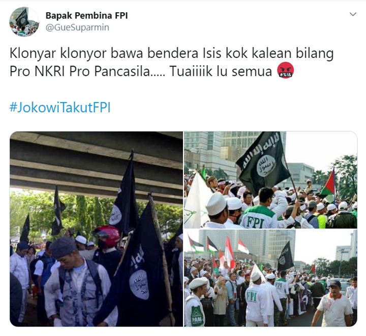 Izin FPI Bakal Diperpanjang, Tagar #JokowiTakutFPI Puncaki Trending Topic-3