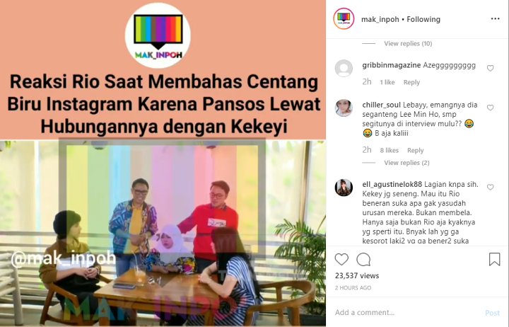 Pacar Rahmawati Kekeyi Emosi Saat Danang Sebut Centang Biru Instagramnya Hasil Pansos