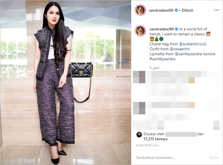 Istri Sultan Sandra Dewi Cantik Klasik Berkelas Pamer 